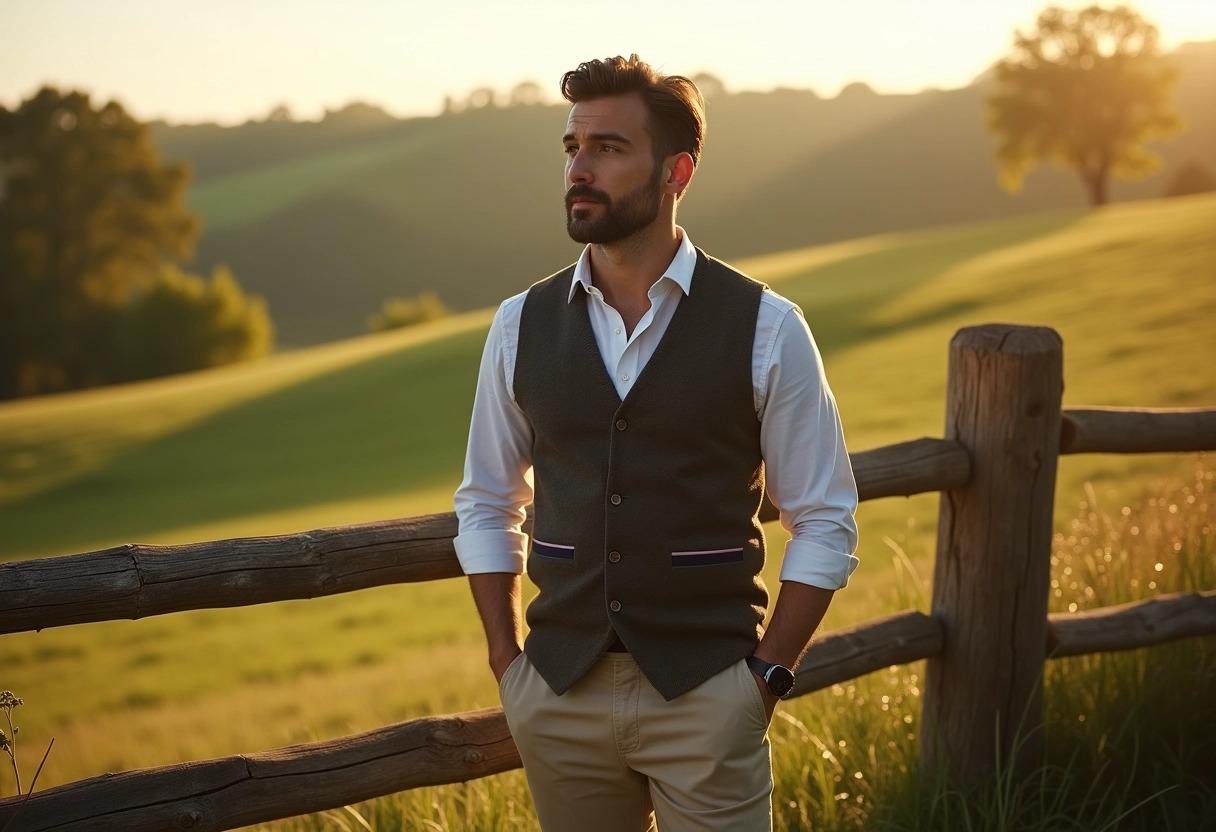 tenue champêtre homme : sublimer la nature avec des matières nobles -  homme champêtre